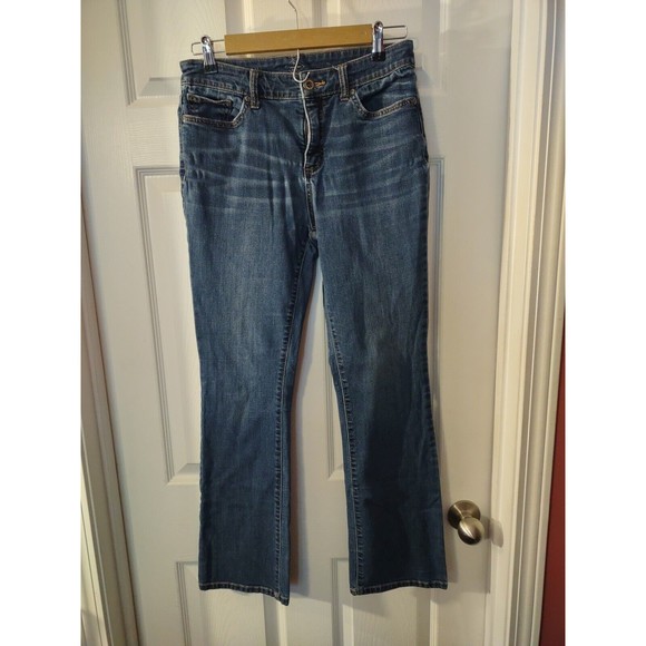 St John's Bay Blue Bootcut Jeans Size 10 - Picture 2 of 9